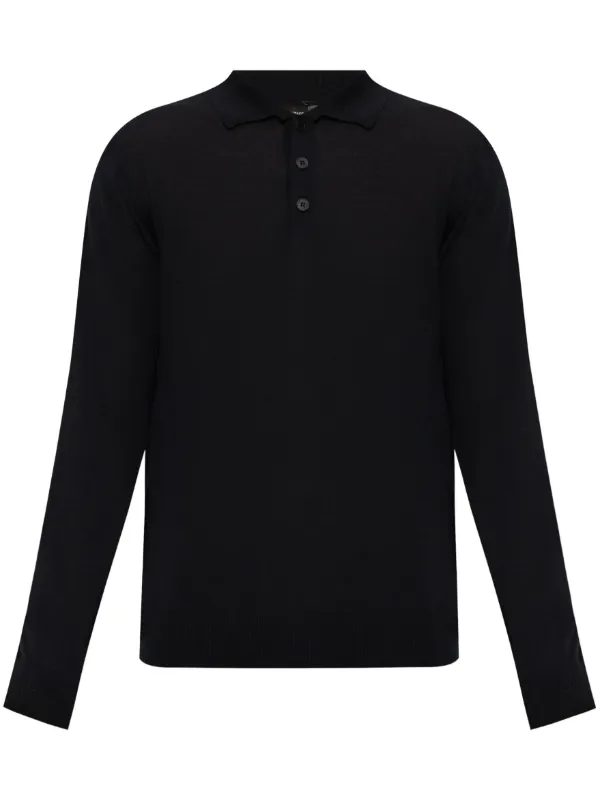 Armani long sleeve polo hotsell