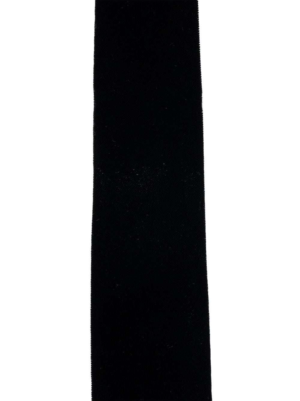 Shop Giorgio Armani Velvet-effect Tie In Black