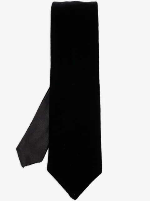 Giorgio Armani velvet-effect tie
