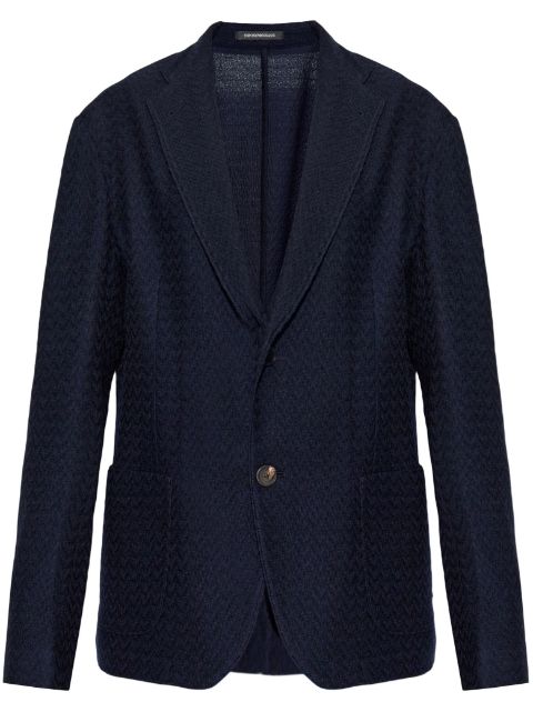 Emporio Armani single-breasted blazer Men