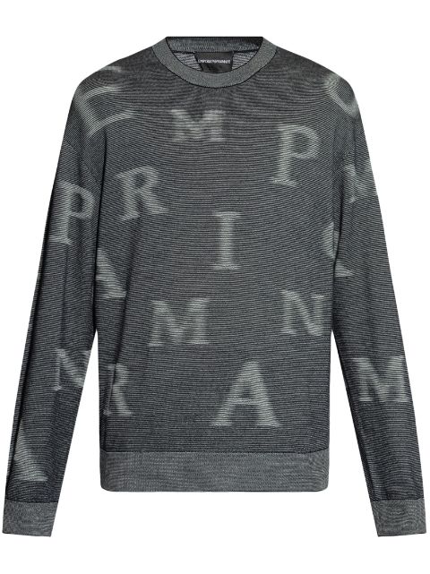 Emporio Armani monogram jumper Men