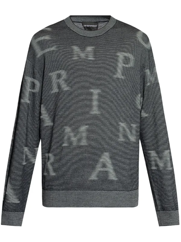 激安/新作 Armani Emporio モノグラム JP FARFETCH | グレー | セーター トップス