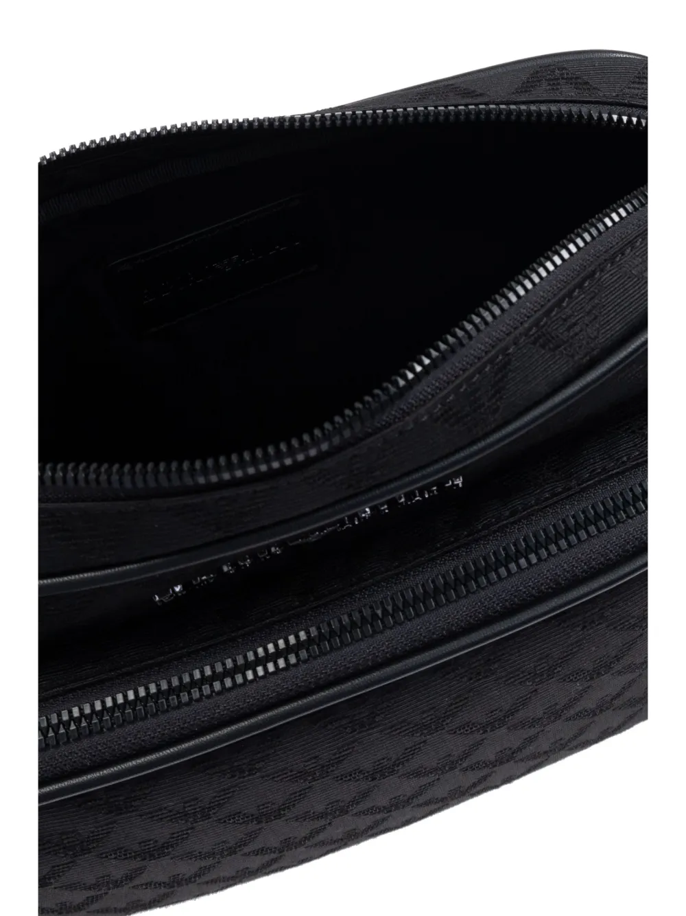 Emporio Armani Schoudertas met logo-jacquard Zwart