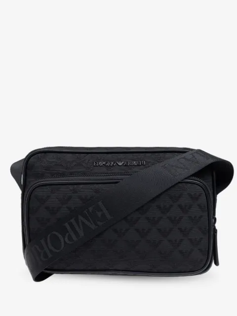 Emporio Armani logo-jacquard shoulder bag