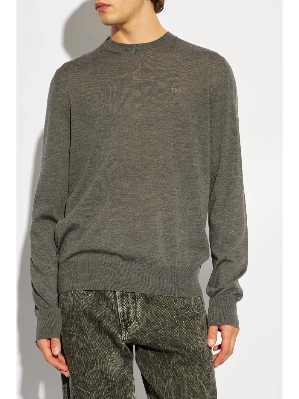 DSQUARED2 Trui met geborduurd logo Grijs