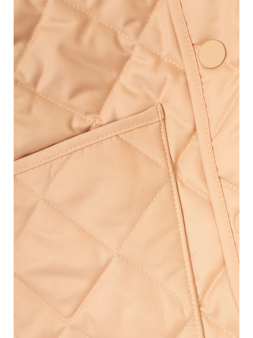 Shop Burberry Quilted Jacket In Pink