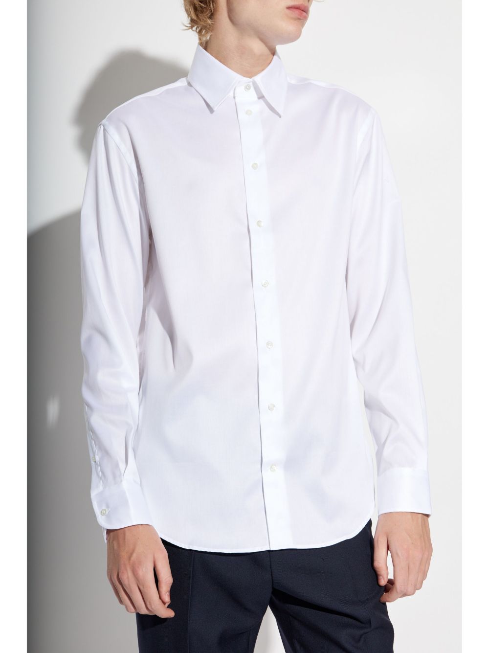 Emporio Armani long-sleeve poplin shirt Men