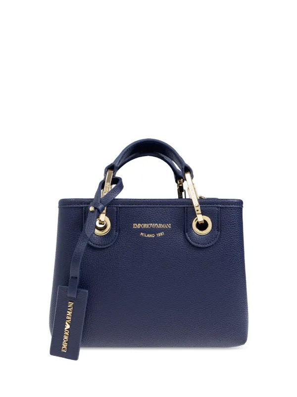 Emporio Armani MyEA Tote Bag Blue FARFETCH AE