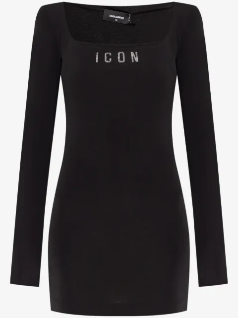 DSQUARED2 logo-print mini dress