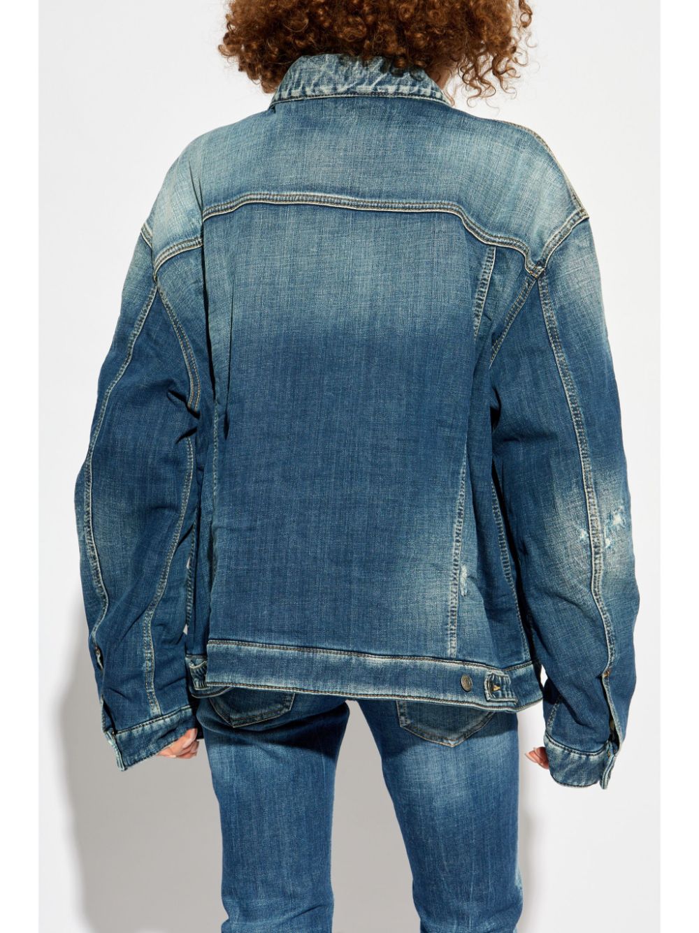 Affordable DSQUARED2 distressed denim jacket Women