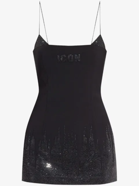 DSQUARED2 Icon rhinestone-embellished mini dress