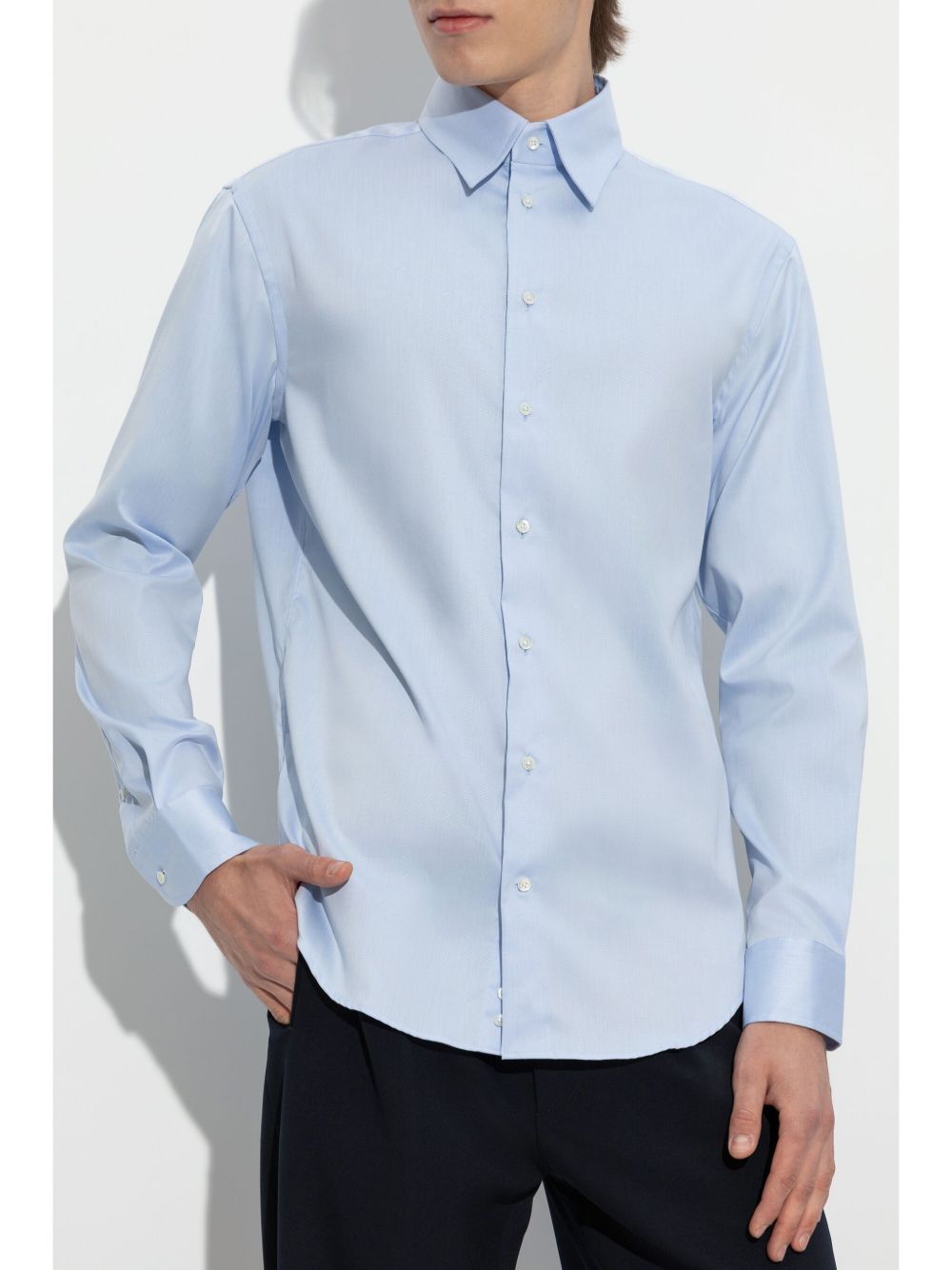 Emporio Armani long-sleeve cotton shirt Men