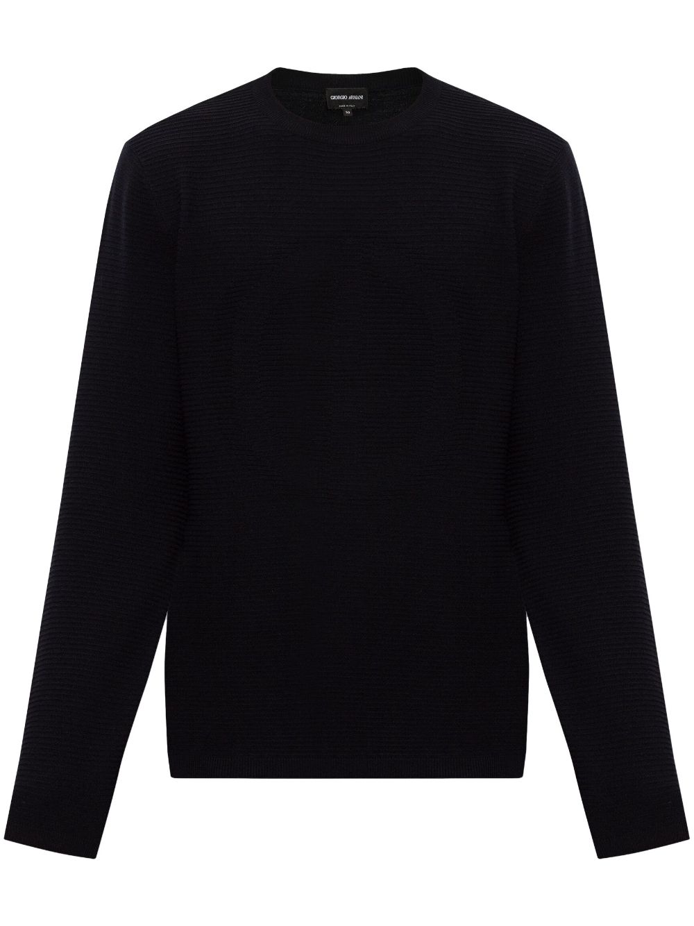 Giorgio Armani Ribbed Jumper In Blue