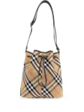 Burberry Vintage Check bucket shoulder bag - Neutrals