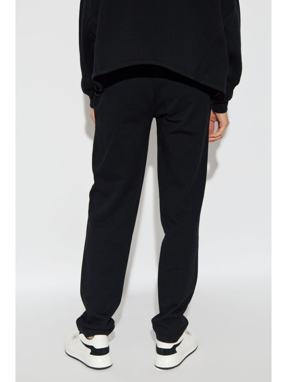 Shop Emporio Armani Logo-appliqué Track Pants In Black