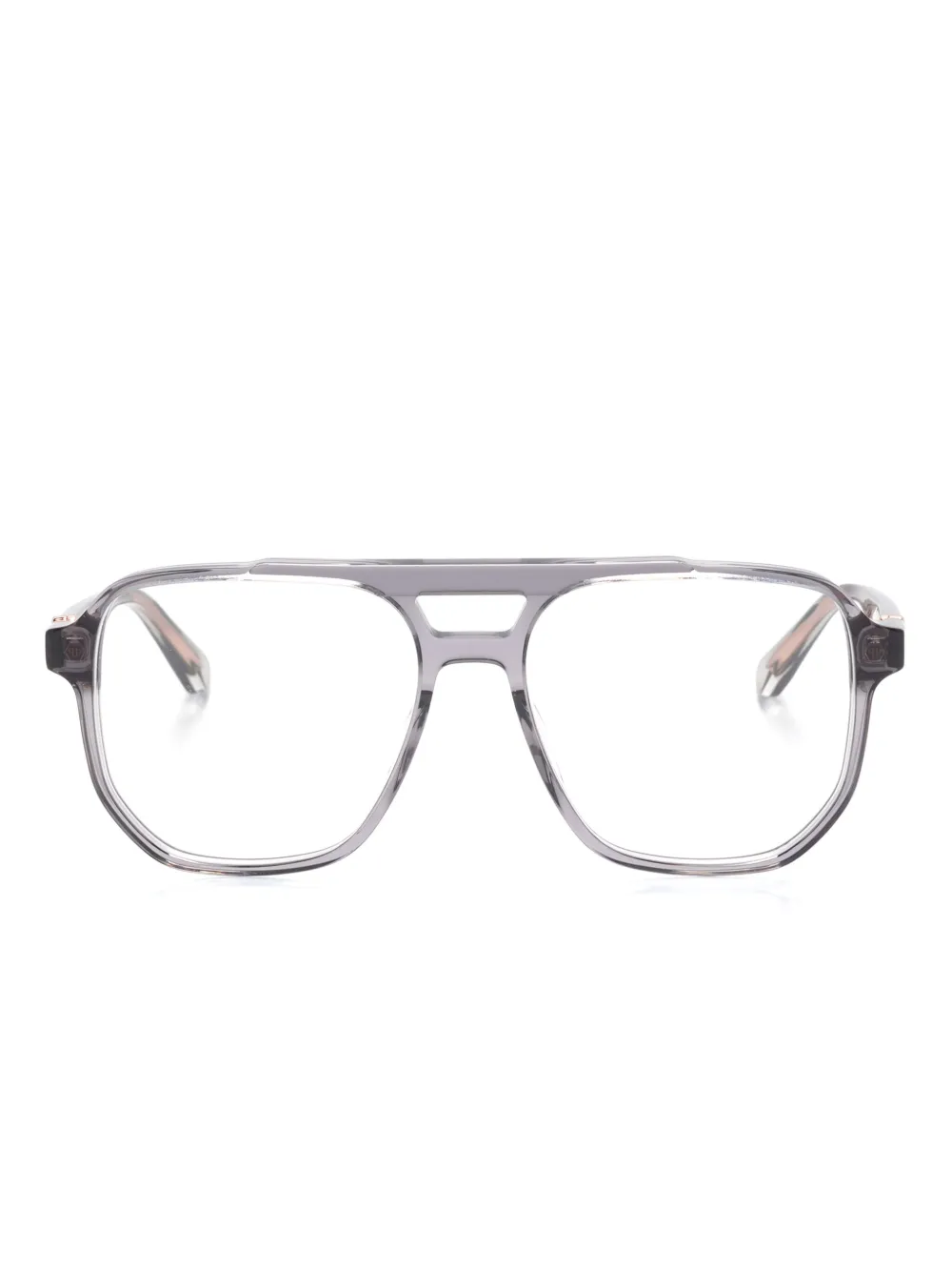 Philipp Plein Eyewear square-frame glasses | Grey | Image 1