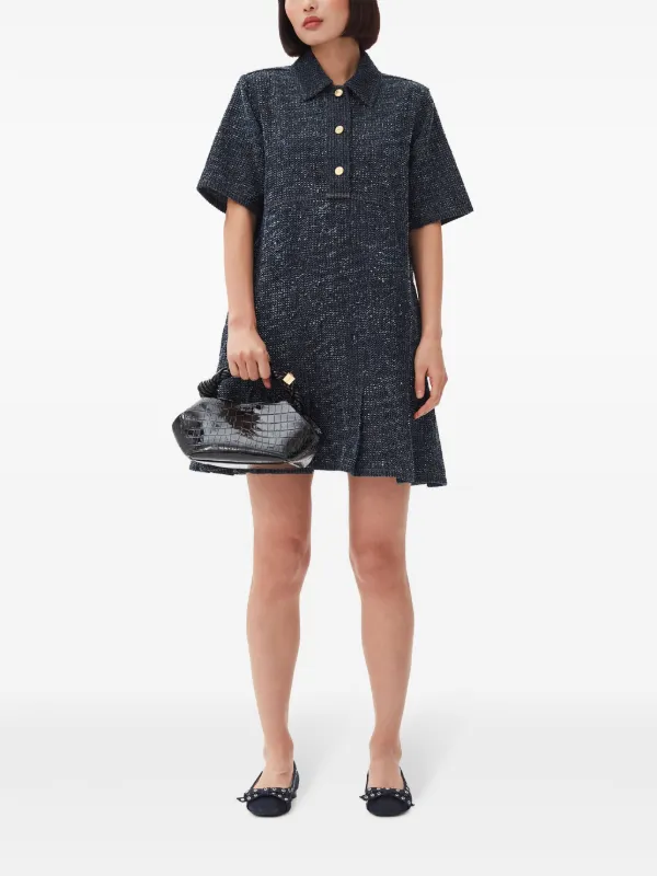 ganni デニムミニワンピース GANNI denim mini dress GANNI Denim Mini Dress | endource