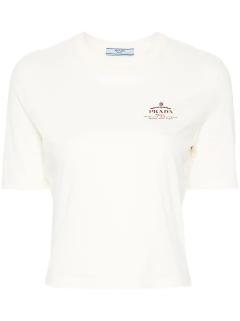Prada logo-print cotton T-shirt