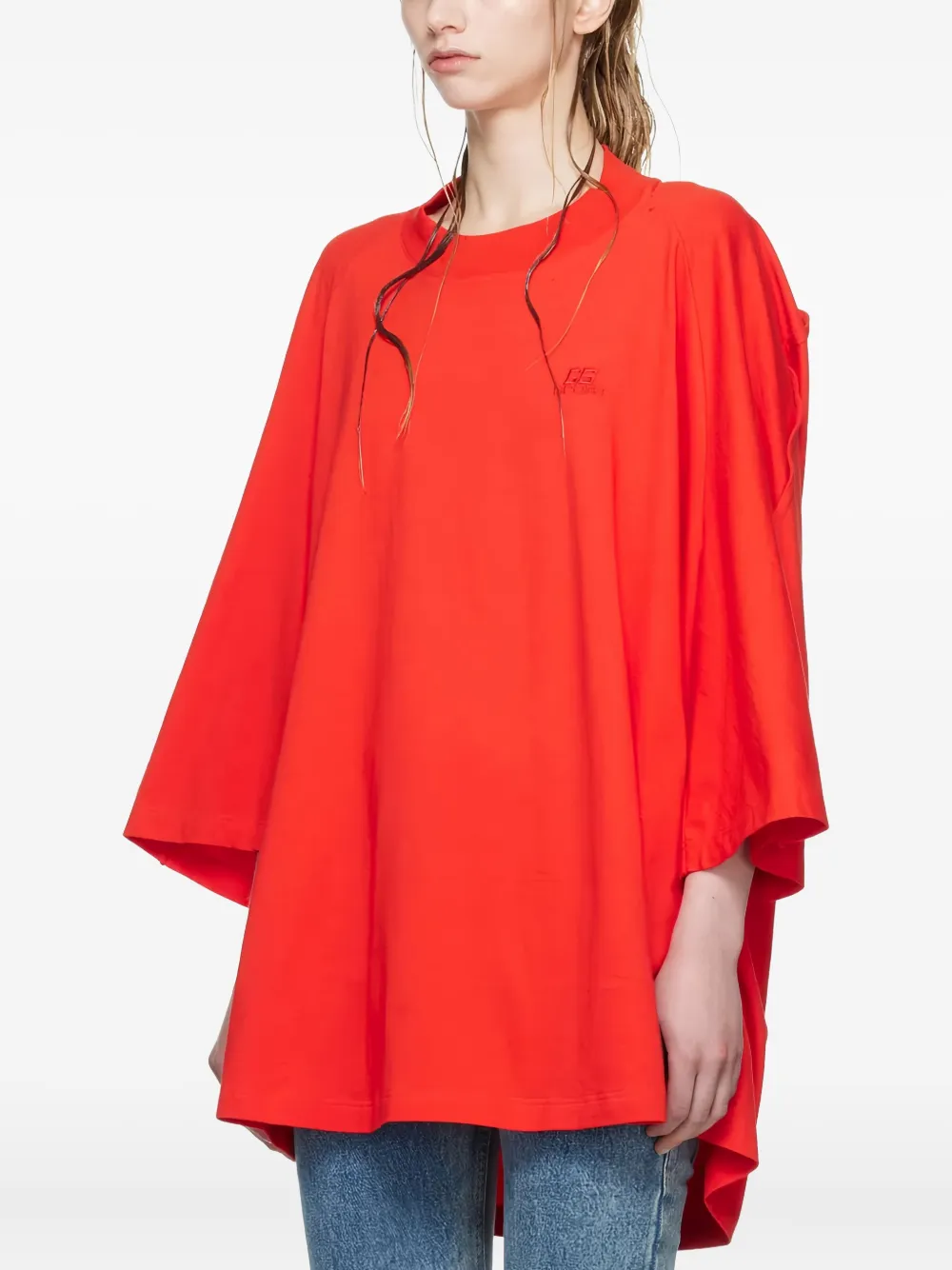 Jean Paul Gaultier T-shirt met geborduurd logo Rood