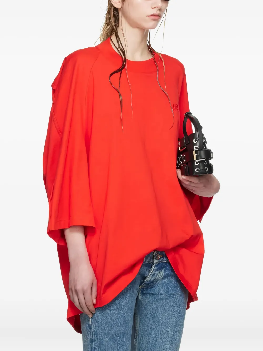 Jean Paul Gaultier T-shirt met geborduurd logo Rood