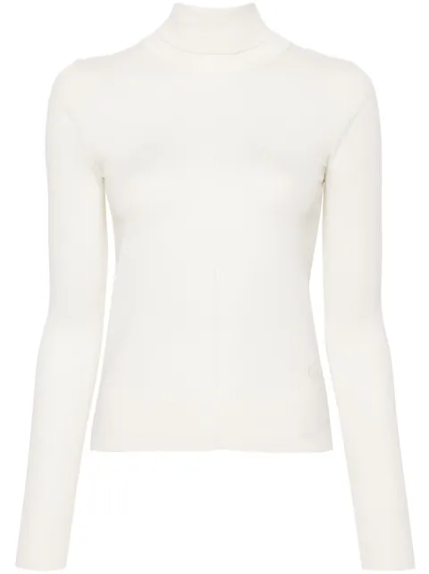 Chloé logo-embroidered roll-neck jumper