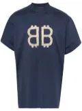 Balenciaga Crypto-print cotton T-shirt - Blue