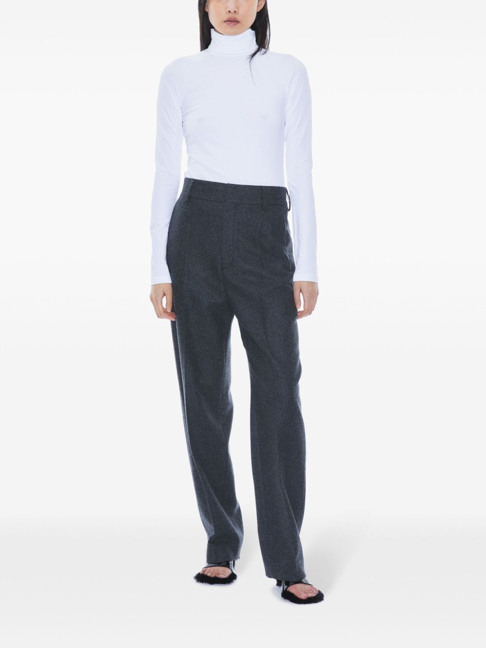 Filippa K tapered-leg flannel trousers - Grey