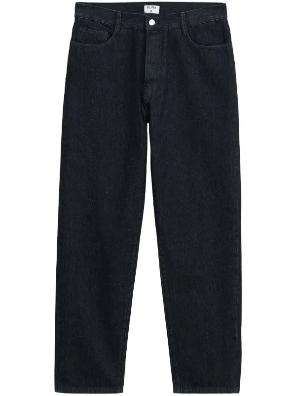 Filippa K クロップド テーパードジーンズ | ブラック | FARFETCH JP