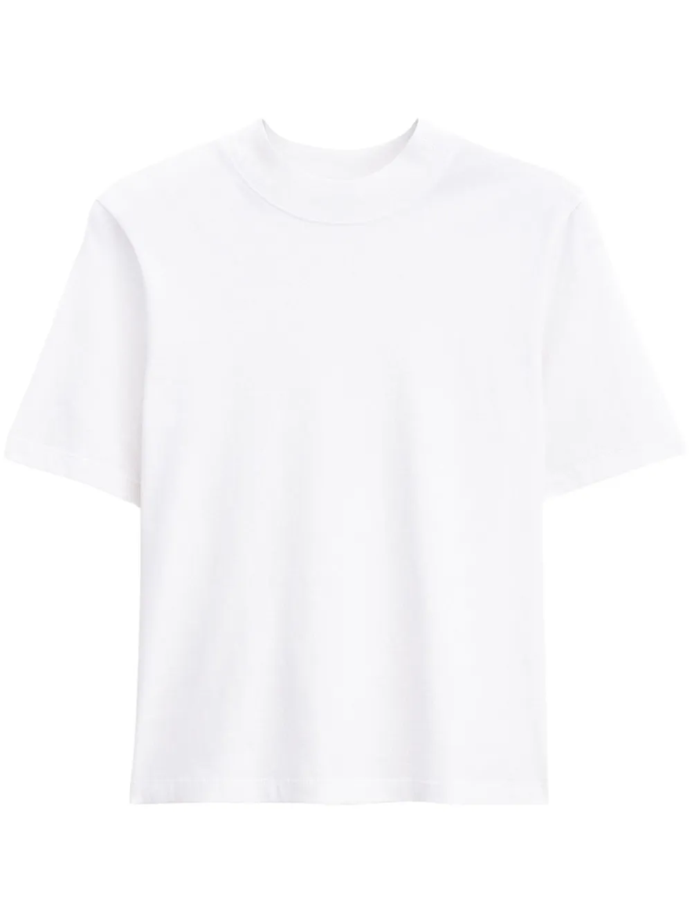 Shop Filippa K Mock-neck T-shirt In White