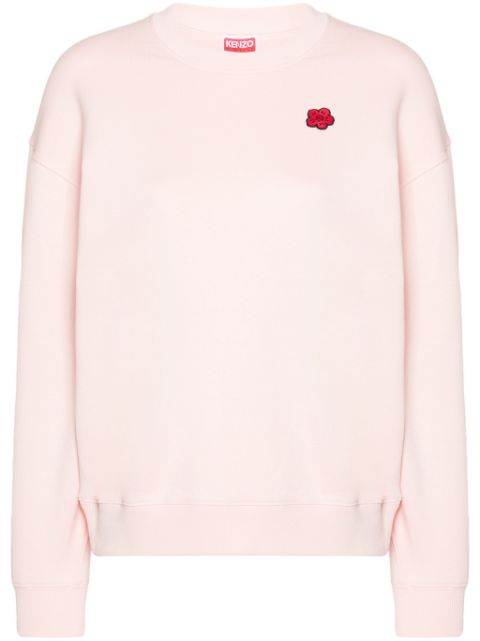 Kenzo Boke Flower-patch cotton sweatshirt Women