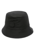 Moncler logo-patch bucket hat - Black