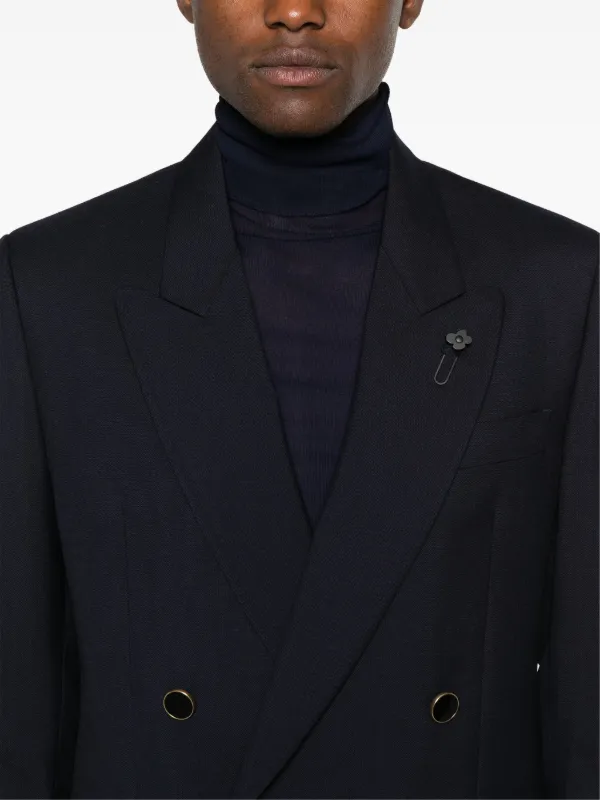 LARDINI ラルディーニ ツイード ダブル ジャケット ネイビー系 48 ドスキンダブルジャケット – LARDINI Online Store