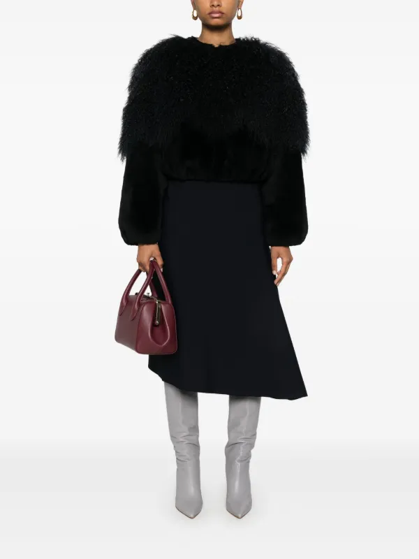 Chloé シアリングトリム ジャケット | ブルー | FARFETCH JP