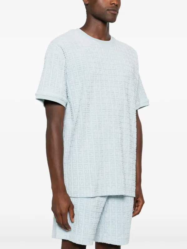 Givenchy jacquard-pattern towelling-finish T-shirt