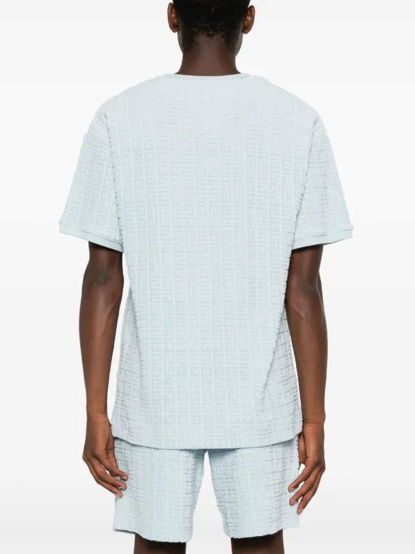 新品★GIVENCHY■パターンジャカードTシャツ タオル地 Givenchy パターンジャカード Tシャツ | ブルー | FARFETCH JP