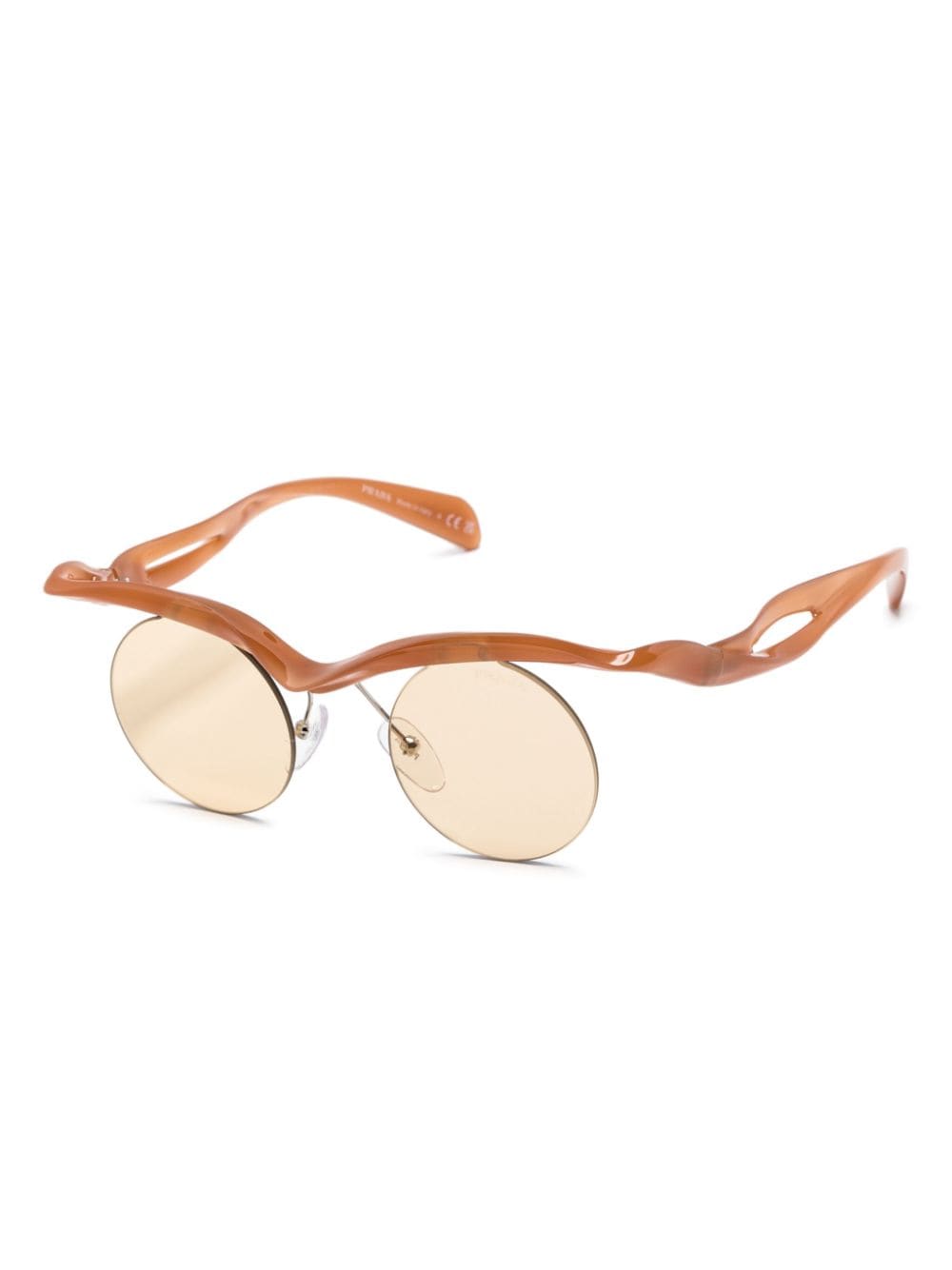 Shop Prada Morph Sunglasses In Braun