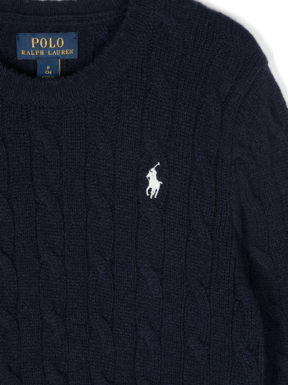 POLO RALPH LAUREN KIDS Kabelgebreide trui Blauw