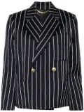 Victoria Beckham cropped double-breasted jacket - Blue
