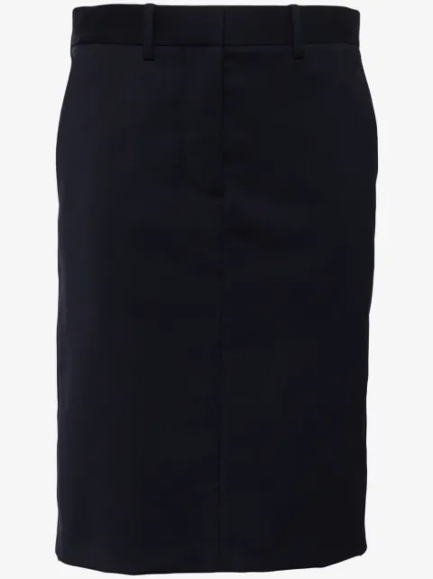 Helmut Lang straight wool skirt
