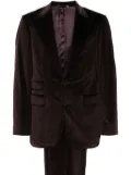 Canali corduroy single-breasted suit - Red