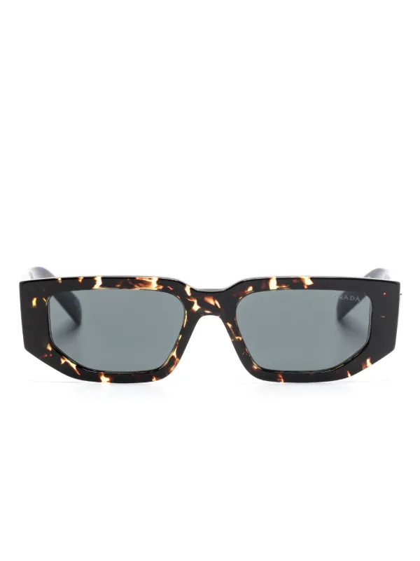 【PRADA】ロゴ サングラス ブラウン ブラック Prada Eyewear ロゴ サングラス | ブラウン | FARFETCH JP