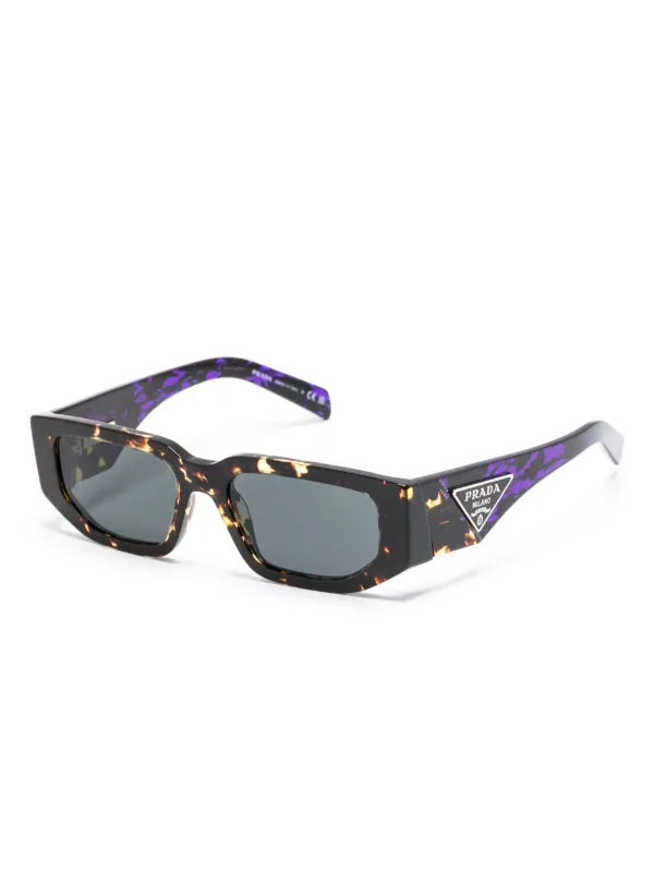 【PRADA】ロゴ サングラス ブラウン ブラック Prada Eyewear ロゴ サングラス | ブラウン | FARFETCH JP