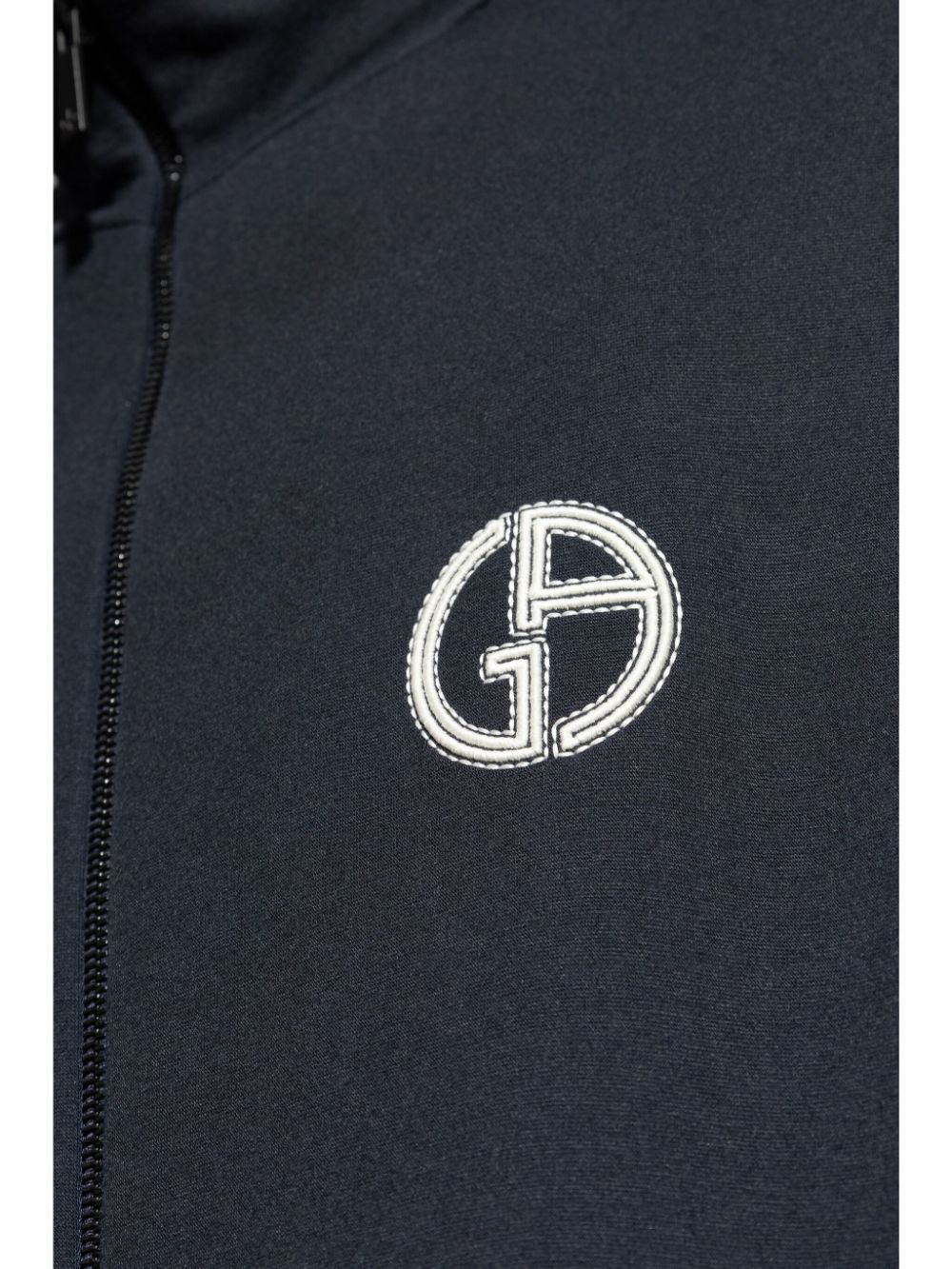 Giorgio Armani Jack met geborduurd logo Blauw