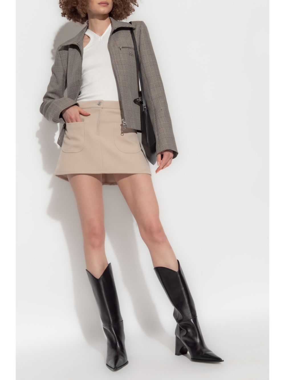 Courrèges x Vestiaire twill skirt - Beige