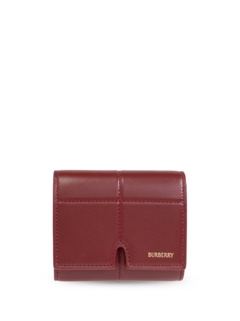 Burberry Snip logo-stamp leather wallet Women