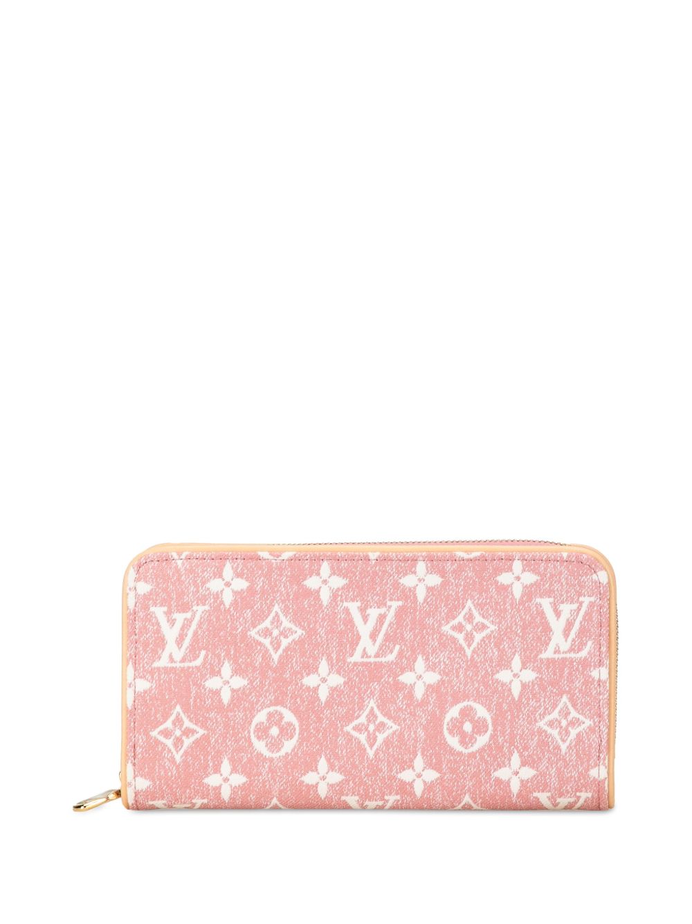 Louis Vuitton Pre-Owned 2021-2023 Monogram Denim Jacquard Zippy Wallet long wallets - Pink