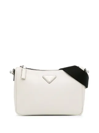 Prada Pre Owned Borsa Messenger Re Edition Con Zip 2019 2023 Bianco FARFETCH IT