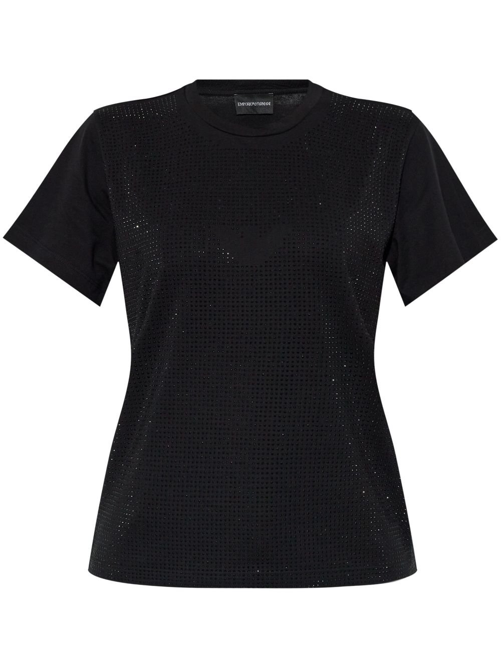 Emporio Armani rhinestone-embellished cotton t-shirt Women