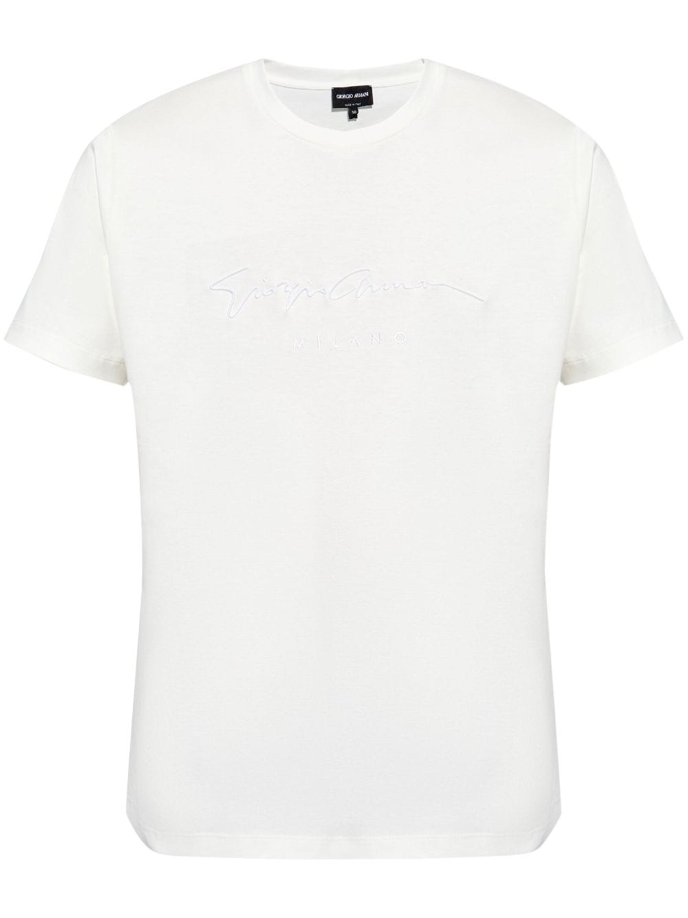 logo-embroidered T-shirt