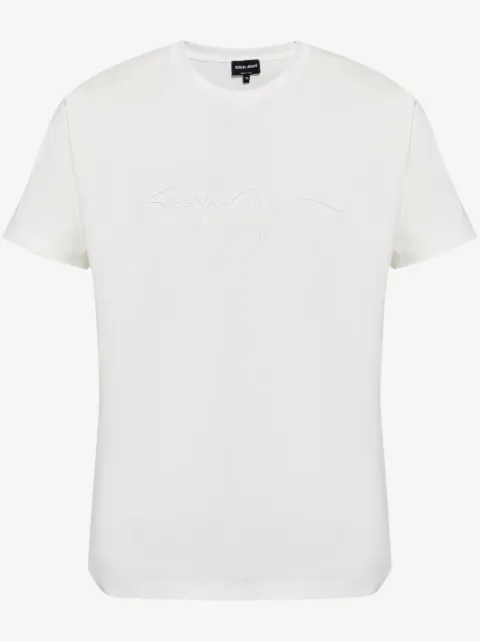 Giorgio Armani logo-embroidered T-shirt